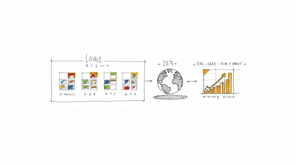 A marketing team collaborating on a video campaign on a digital screen.