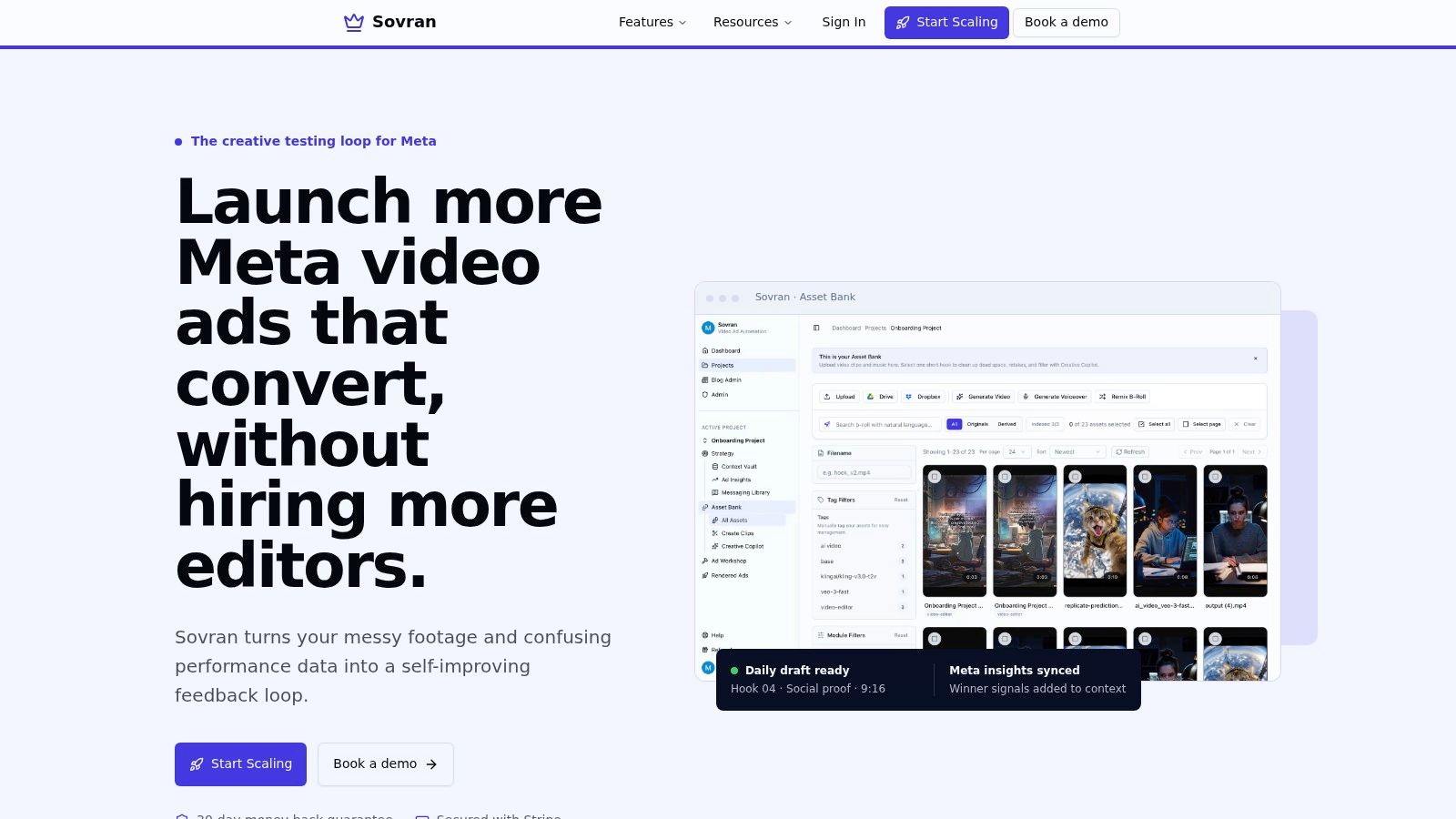 Screenshot from https://sovran.ai