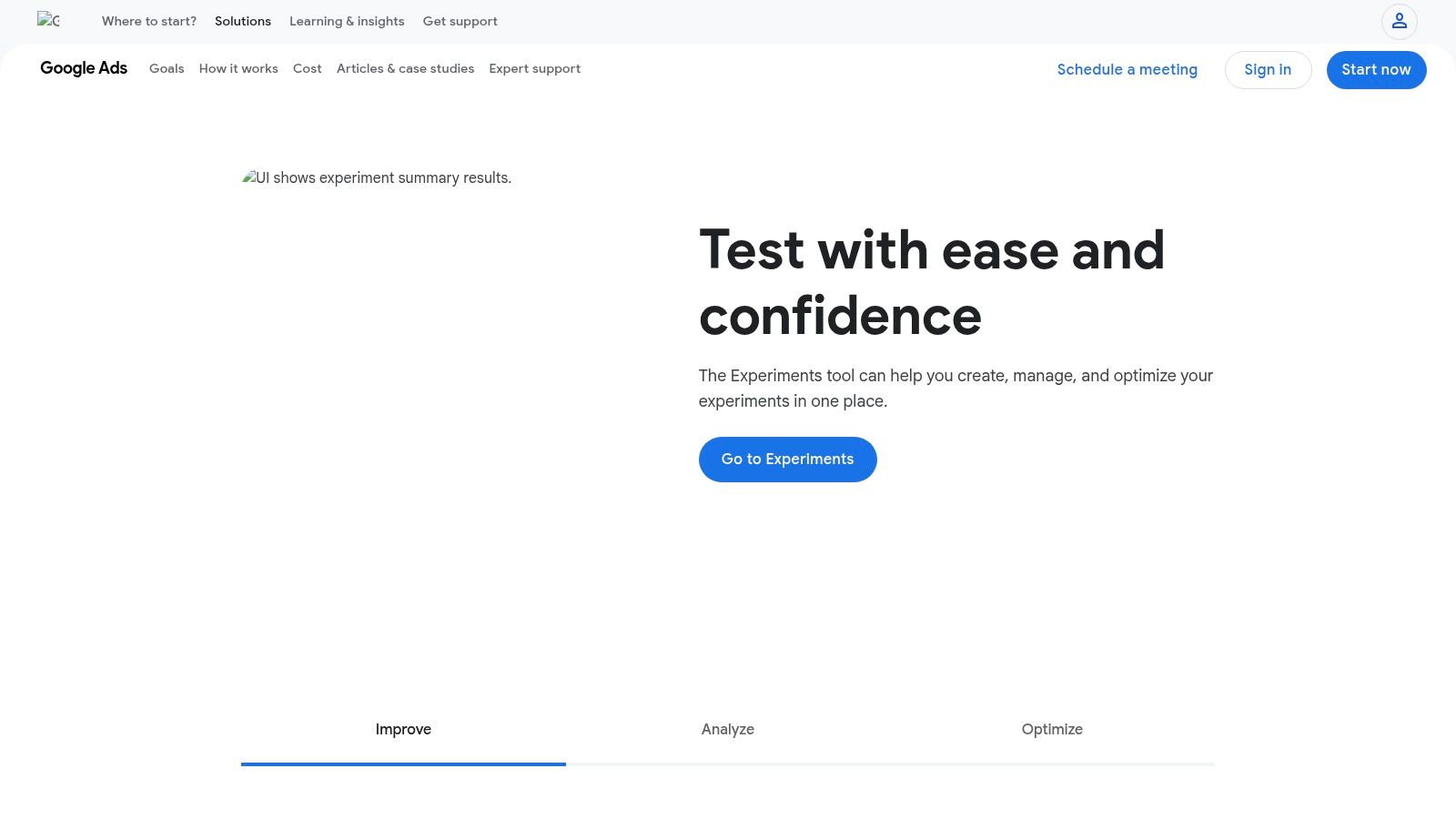 Google Ads – Experiments (including YouTube creative experiments)