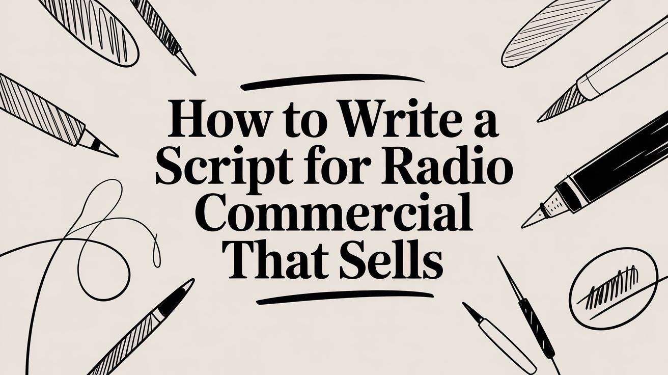 How to Write a Radio Commercial Script That Sells | Sovran – Creative ...